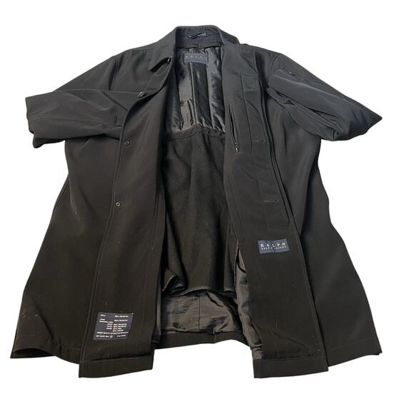 Vintage Ralph Lauren Rain Coat Jacket Mens Extra Large Black Preppy Gorpcore - Picture 1 of 14